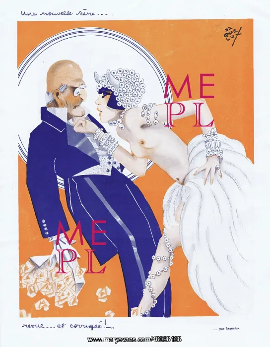 : Illustration from Paris Plaisirs number 79, January 1929 : Illustration from Paris Plaisirs number 79, January 1929