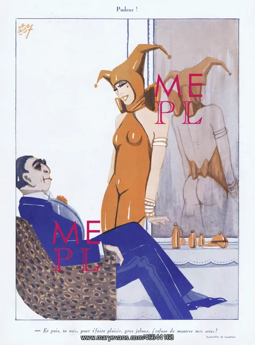 : Illustration from Paris Plaisirs number 90, December 1929 : Illustration from Paris Plaisirs number 90, December 1929