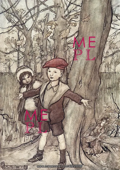 : Illustration, Peter Pan in Kensington Gardens : Illustration, Peter Pan in Kensington Gardens
