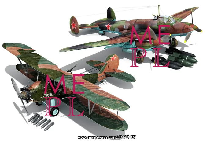  : Illustration of the Polikarpov Po-2 and the Petlyakov