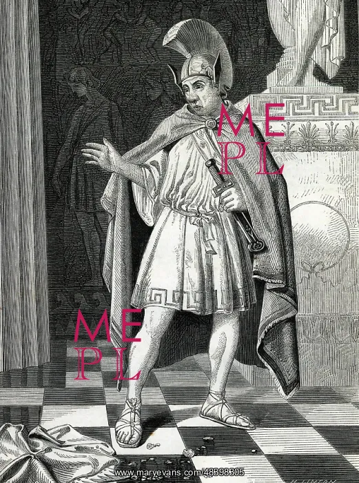 : Illustration, Bottom as Pyramus : Illustration, Bottom as Pyramus