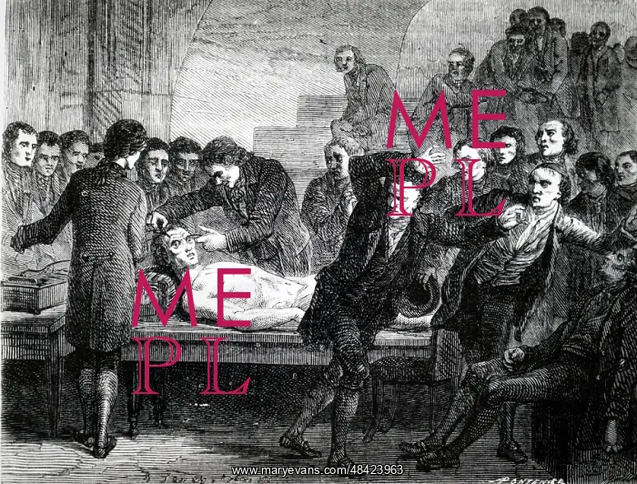 : Illustration showing Andrew Ure demonstrating : Illustration showing Andrew Ure demonstrating