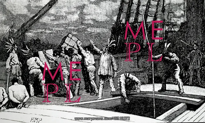 : Illustration showing the BOSTON TEA PARTY, 16 December 1773 : Illustration showing the BOSTON TEA PARTY, 16 December 1773