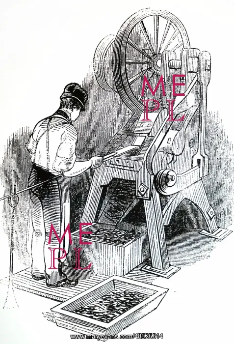  : Illustration showing Brad cutting machine 1844