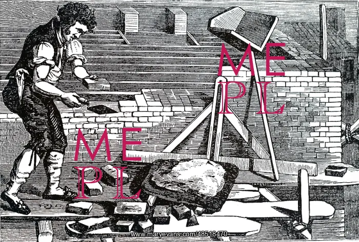  : Illustration showing a bricklayer 1836