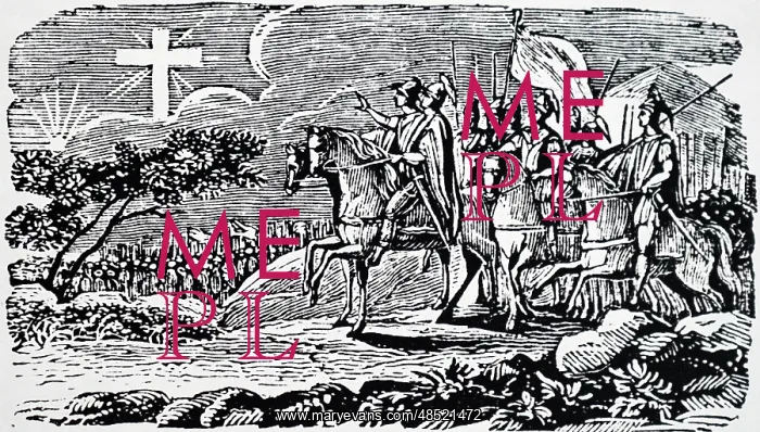 : Illustration showing CONSTANTINE the Great (ca 274-337); : Illustration showing CONSTANTINE the Great (ca 274-337);