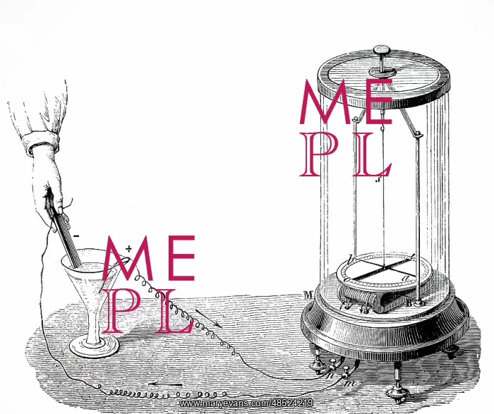 : Illustration showing Galvanometer or multiplier : Illustration showing Galvanometer or multiplier
