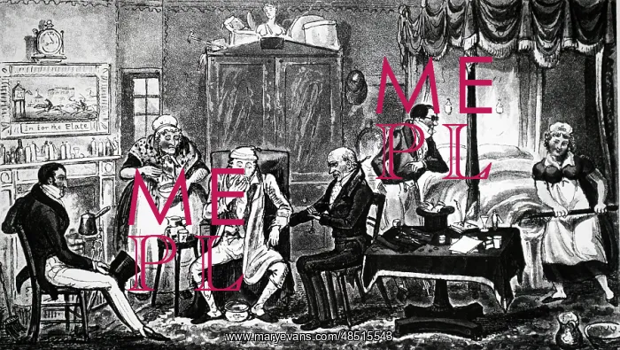 : Illustration showing Gentleman being served with : Illustration showing Gentleman being served with