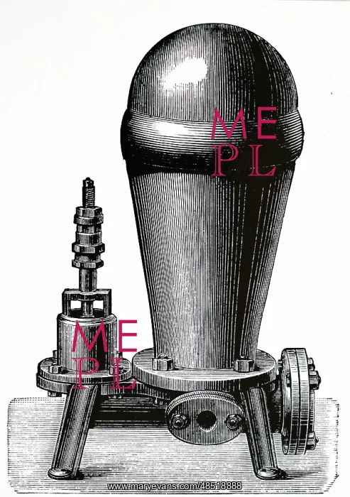 : Illustration showing Hydraulic ram : Illustration showing Hydraulic ram