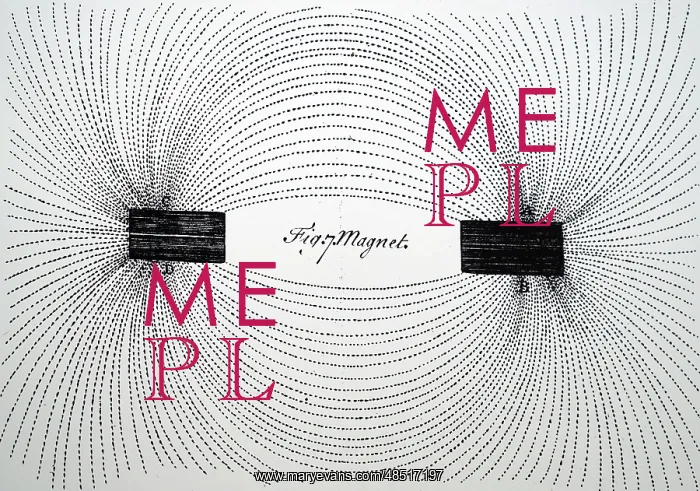 : Illustration showing LINES OF MAGNETIC FORCE using : Illustration showing LINES OF MAGNETIC FORCE using