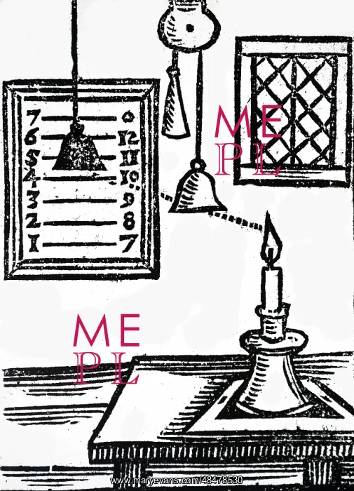 : Illustration showing how to make a Candle-Diall : Illustration showing how to make a Candle-Diall