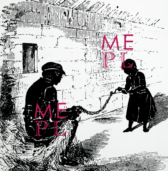 : Illustration showing Making straw rope : Illustration showing Making straw rope
