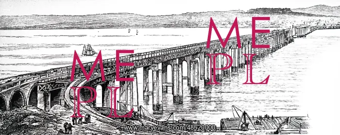 : Illustration showing New (second) Tay Bridge : Illustration showing New (second) Tay Bridge