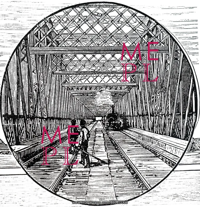 : Illustration showing New (second) Tay Bridge : Illustration showing New (second) Tay Bridge