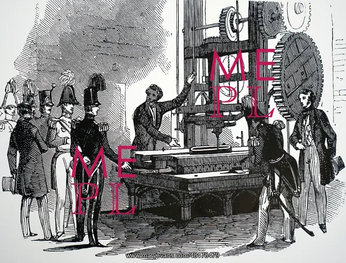 : Illustration showing planning machine used at : Illustration showing planning machine used at
