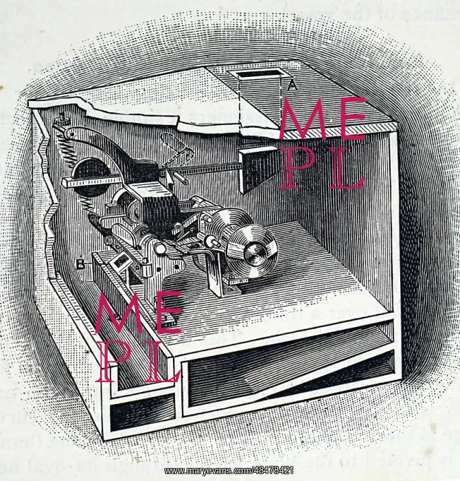  : Illustration showing Stamp dispensing machine, London 1892