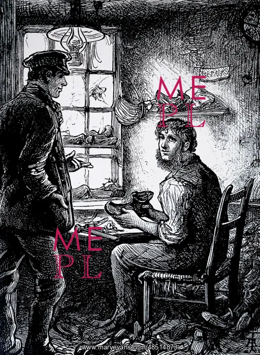 : Illustration showing a translator: this man would : Illustration showing a translator: this man would