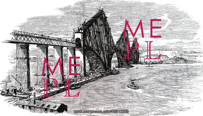  : Illustration showing View of the Forth bridge
