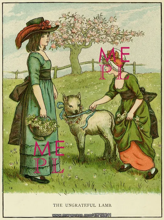 : Illustration, The Ungrateful Lamb : Illustration, The Ungrateful Lamb