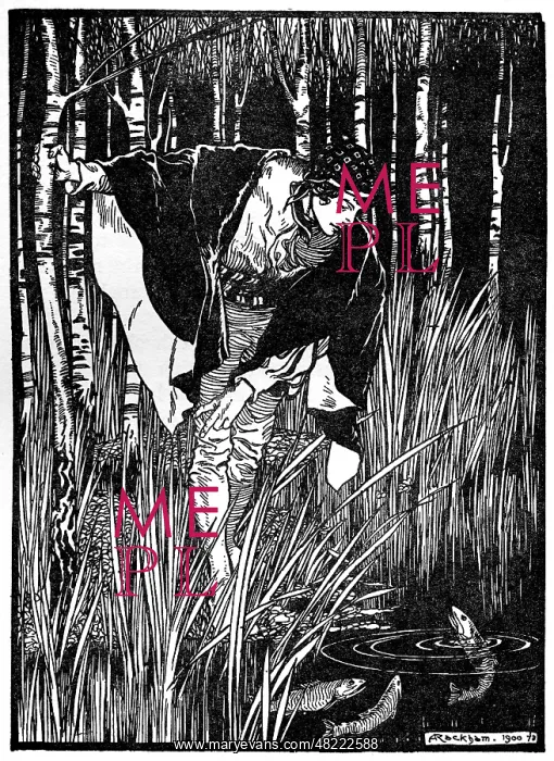 : Illustration, The White Snake : Illustration, The White Snake