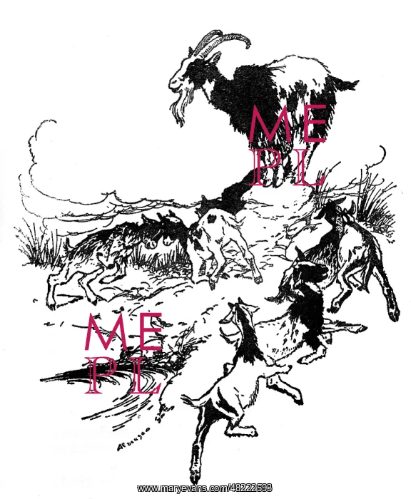 : Illustration, The Wolf and Seven Kids : Illustration, The Wolf and Seven Kids