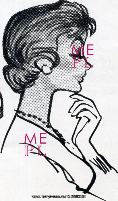 : Illustration of a woman thinking : Illustration of a woman thinking