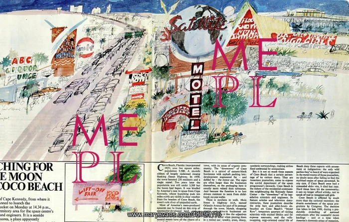 : Illustrations for magazine article, Coco Beach, Florida : Illustrations for magazine article, Coco Beach, Florida