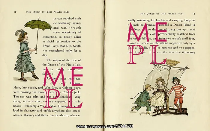 : Two illustrations, The Queen of the Pirate Isle : Two illustrations, The Queen of the Pirate Isle
