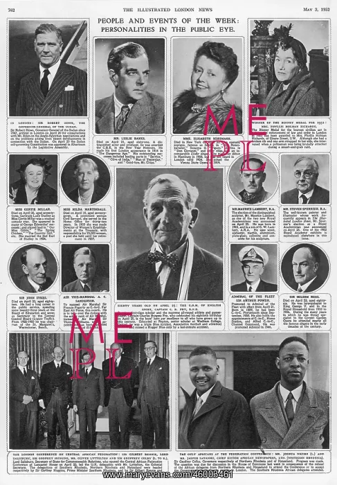 : ILN 1952. PHYLLIS HOLMAN RICHARDS Page from The Illustrated London News : ILN 1952. PHYLLIS HOLMAN RICHARDS Page from The Illustrated London News