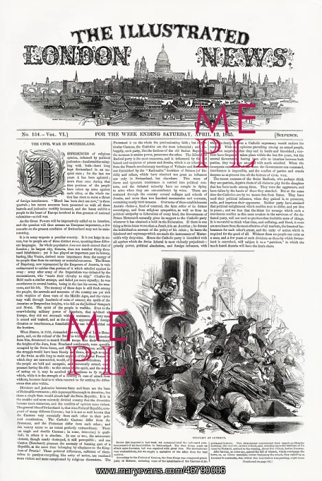 : ILN front cover, Conflict in Lucerne : ILN front cover, Conflict in Lucerne