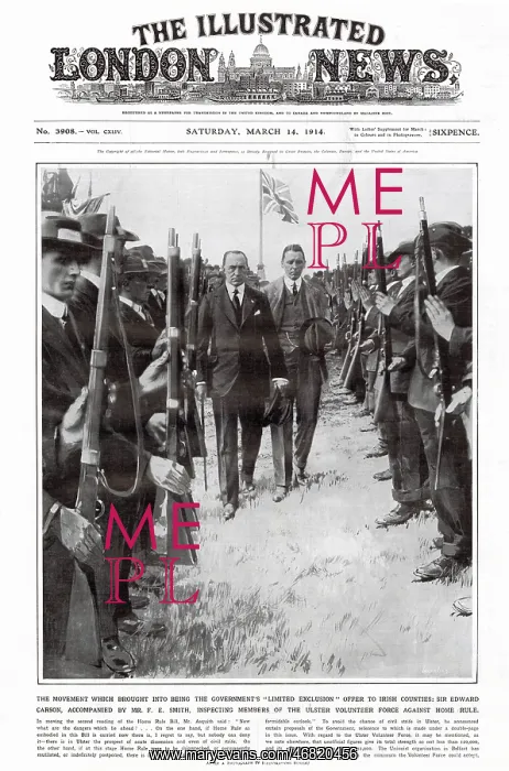 : ILN cover - Edward Carson & F.E. Smith inspecting U.V.F : ILN cover - Edward Carson & F.E. Smith inspecting U.V.F