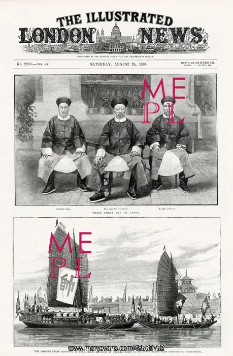  : ILN cover - Three Great Men of China
