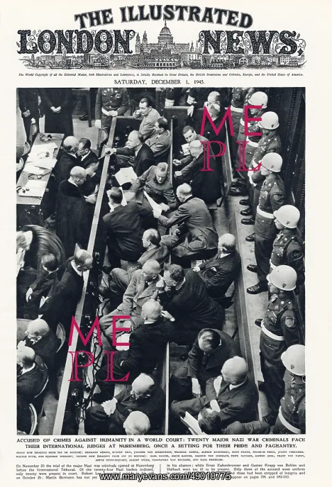 : ILN front cover - Nuremberg trials : ILN front cover - Nuremberg trials