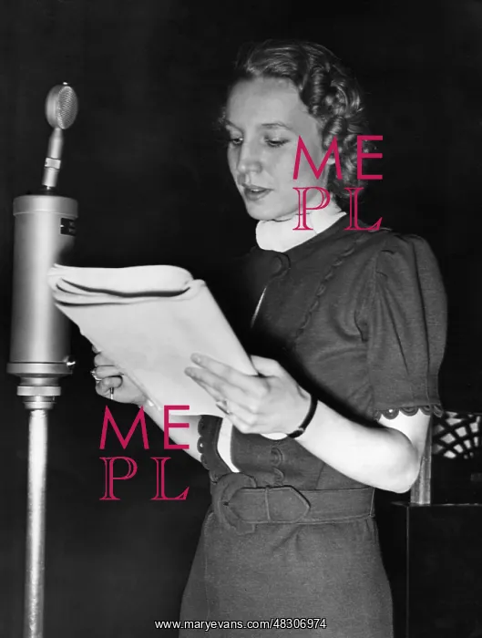 : Ilse Abel on the radio, 1934 : Ilse Abel on the radio, 1934