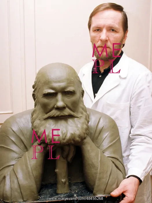 : Ilya Of Murom appearance reconstructed in medical lab, 1996 : Ilya Of Murom appearance reconstructed in medical lab, 1996