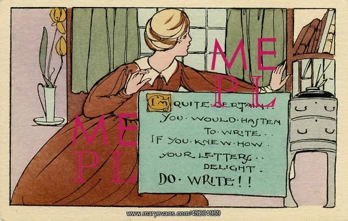 : I'm quite certain you would hasten to write : I'm quite certain you would hasten to write
