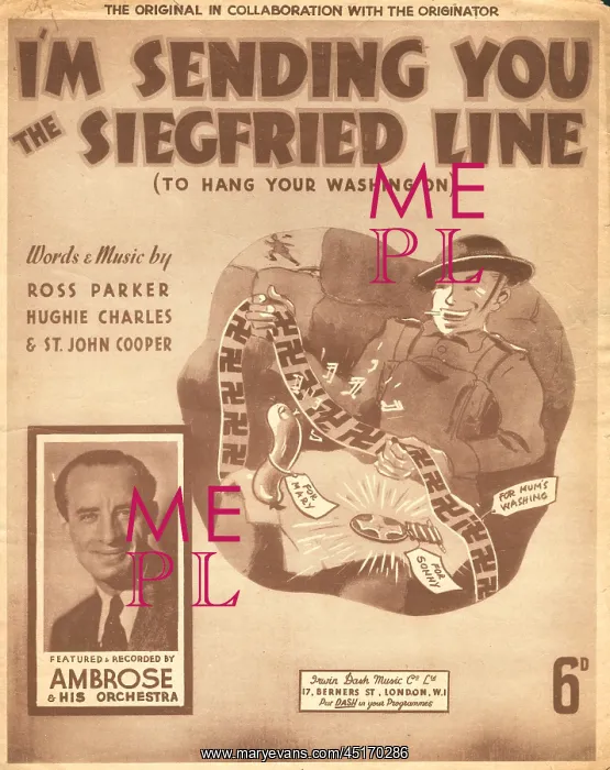 : I'm Sending You The Siegfried Line : I'm Sending You The Siegfried Line