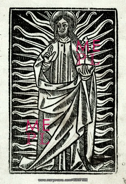 : Image depicting Christ in majesty : Image depicting Christ in majesty