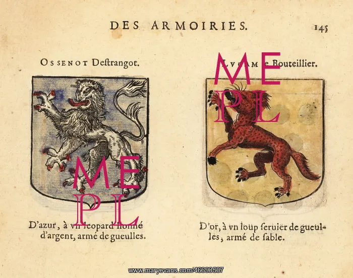 : Imaginary coats of arms of Ozenot d'Estranger : Imaginary coats of arms of Ozenot d'Estranger