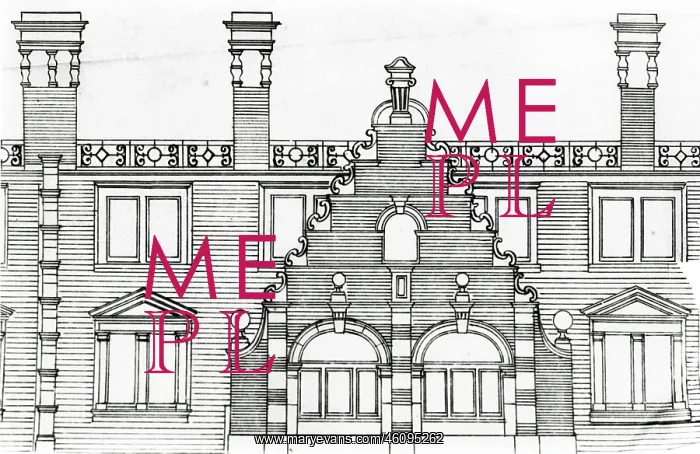: IMechE detail of window & roof, printed on tracing : IMechE detail of window & roof, printed on tracing