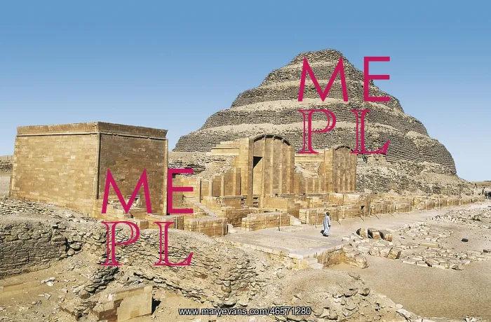 : IMHOTEP (ca. 2667 BC-2648 BC). The step pyramid : IMHOTEP (ca. 2667 BC-2648 BC). The step pyramid