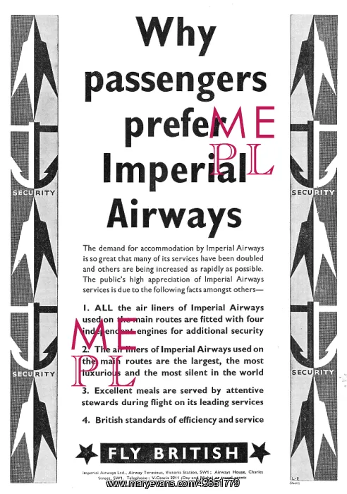 : Imperial Airways 1935 : Imperial Airways 1935