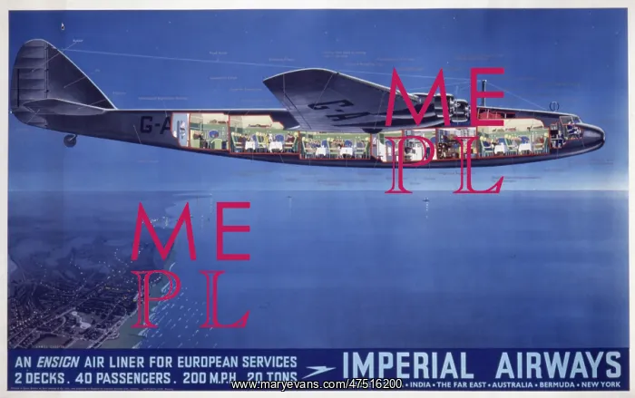 : Imperial Airways poster : Imperial Airways poster