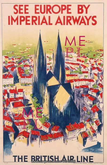 : Imperial Airways poster : Imperial Airways poster