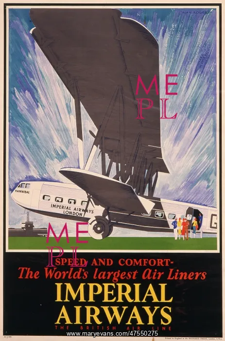 : Imperial Airways poster : Imperial Airways poster