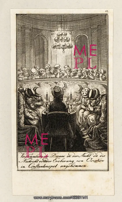 : The Imperial Divan hears news of the capture of : The Imperial Divan hears news of the capture of