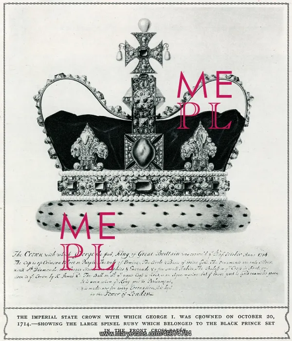: Imperial State Crown of George I, was crowned 1714 : Imperial State Crown of George I, was crowned 1714