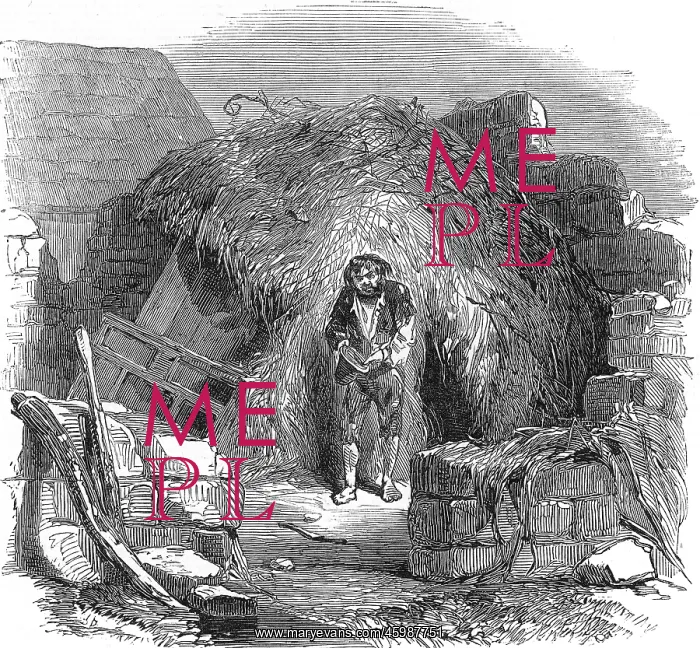 : An impoverished man in a scalpeen 1849 : An impoverished man in a scalpeen 1849