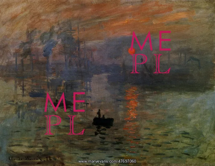  : Impression: Sunrise, by Monet
