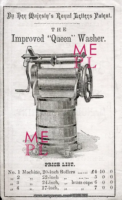 : The Improved Queen Washer - publicity leaflet : The Improved Queen Washer - publicity leaflet